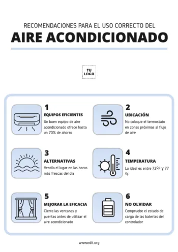 Edita un cartel de Aire Acondicionado