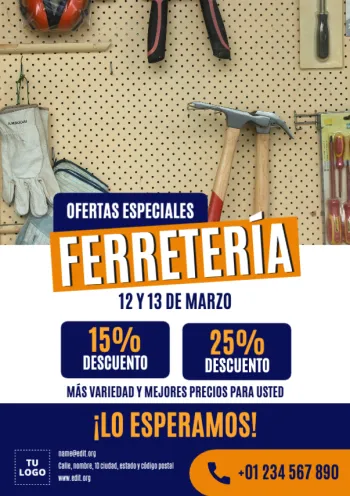 Edita un banner para Ferretería
