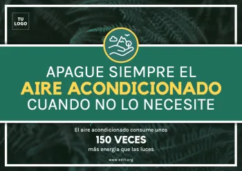 Edita un cartel de Aire Acondicionado
