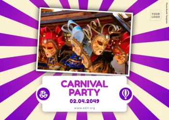 Crie seu cartaz de Carnaval