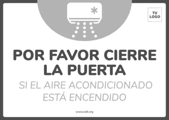 Edita un cartel de Aire Acondicionado