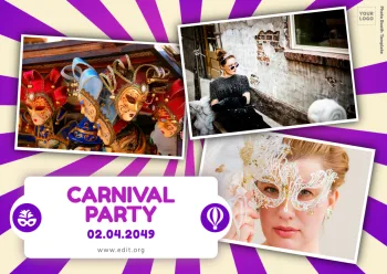 Crie seu cartaz de Carnaval