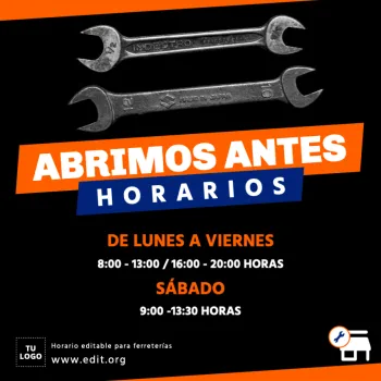 Edita un banner para Ferretería