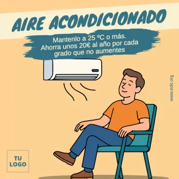 Edita un cartel de Aire Acondicionado