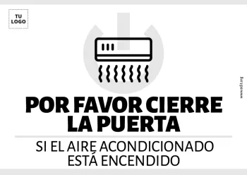 Edita un cartel de Aire Acondicionado