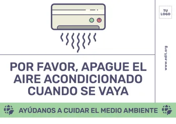 Edita un cartel de Aire Acondicionado