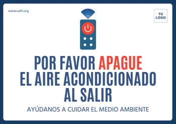 Edita un cartel de Aire Acondicionado