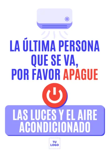 Edita un cartel de Aire Acondicionado