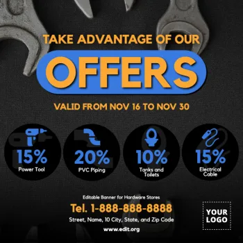 Edit a Hardware Shop ad