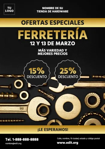 Edita un banner para Ferretería