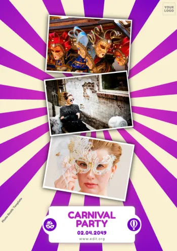 Crie seu cartaz de Carnaval