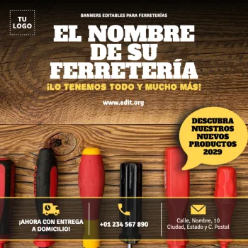 Edita un banner para Ferretería