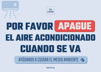 Edita un cartel de Aire Acondicionado