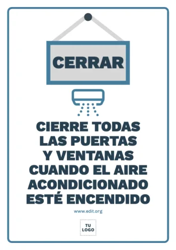 Edita un cartel de Aire Acondicionado