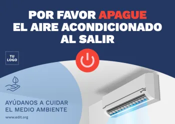 Edita un cartel de Aire Acondicionado