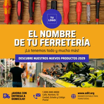 Edita un banner para Ferretería