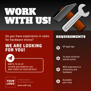 Edit a Hardware Shop ad