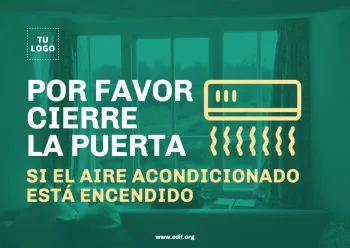 Edita un cartel de Aire Acondicionado