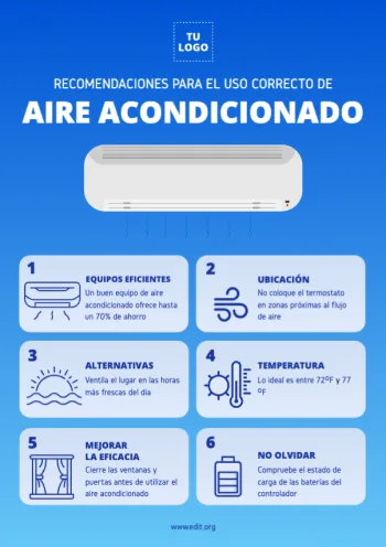 Edita un cartel de Aire Acondicionado