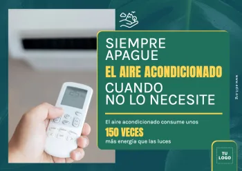 Edita un cartel de Aire Acondicionado