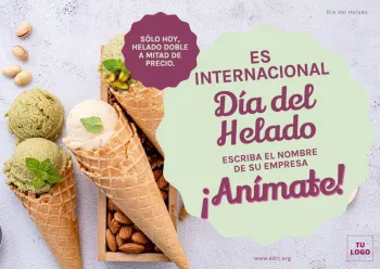 Edita un cartel de Helados