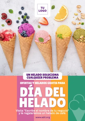 Edita un diseño para heladerías