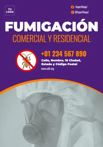 Edita un anuncio de fumigación