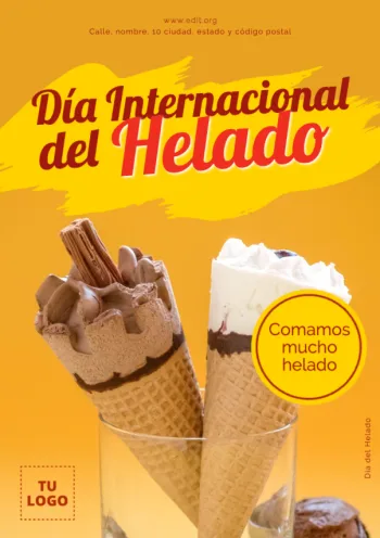 Edita un cartel de Helados