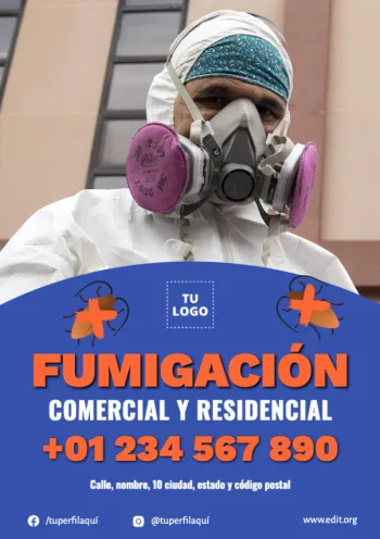 Edita un anuncio de fumigación