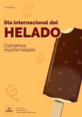 Edita un diseño para heladerías