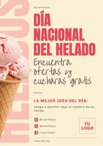 Edita un diseño para heladerías