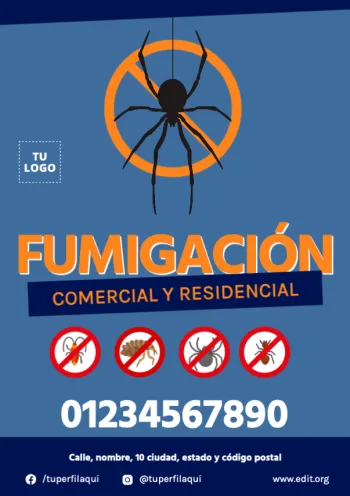 Edita un anuncio de fumigación