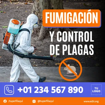 Edita un anuncio de fumigación