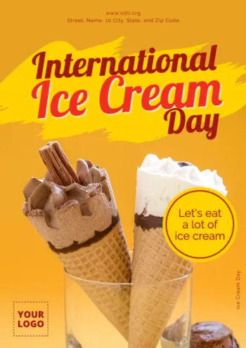 Edit an Ice Cream Day design