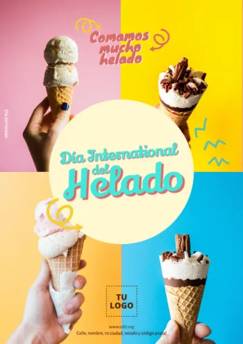 Edita un cartel de Helados