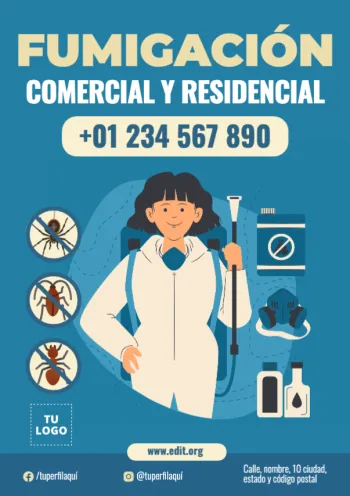 Edita un anuncio de fumigación