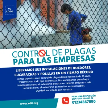 Edita un anuncio de fumigación