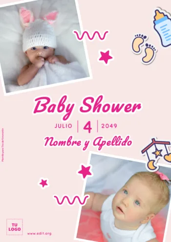Edita una tarjeta de invitación para Baby Shower