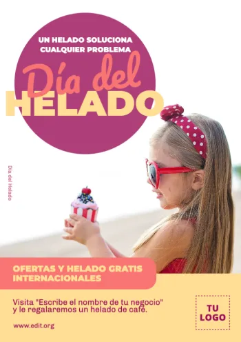 Edita un cartel de Helados