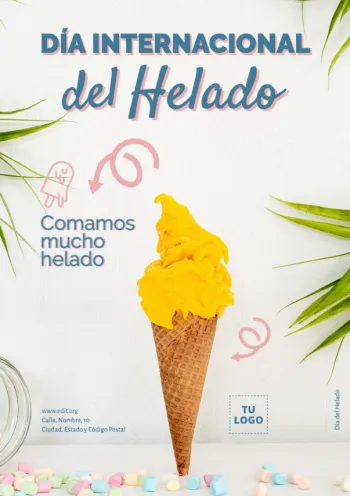 Edita un cartel de Helados