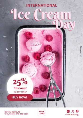 Edit an Ice Cream Day design