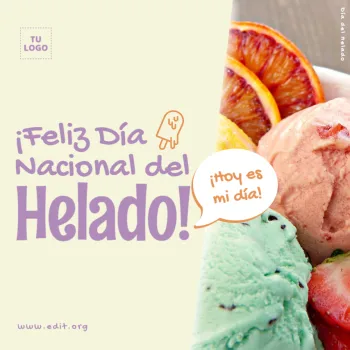Edita un cartel de Helados