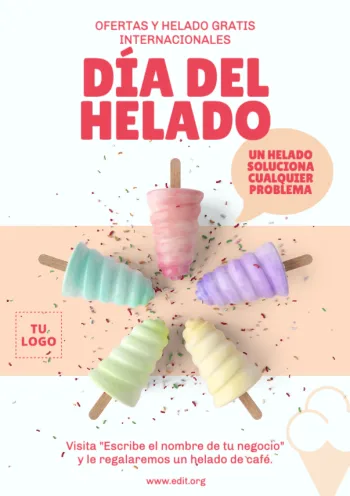 Edita un diseño para heladerías