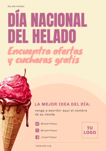 Edita un cartel de Helados