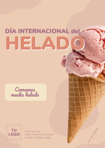 Edita un cartel de Helados