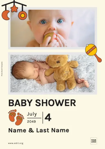 Edytuj ulotkę Baby Shower