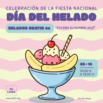 Edita un cartel de Helados