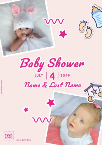 Edytuj ulotkę Baby Shower