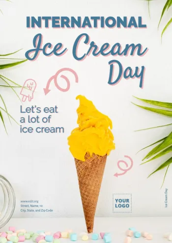 Edit an Ice Cream Day design