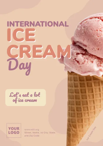 Edit an Ice Cream Day design